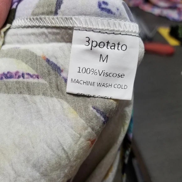 Abstract Yellow and Green Women's Tunic - Picture 6 of 11